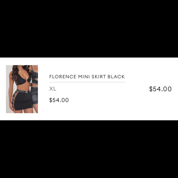 Outcast Matching Two Piece Set, Size Large Top & Extra Large Skirt, Brand New - Picture 4 of 4